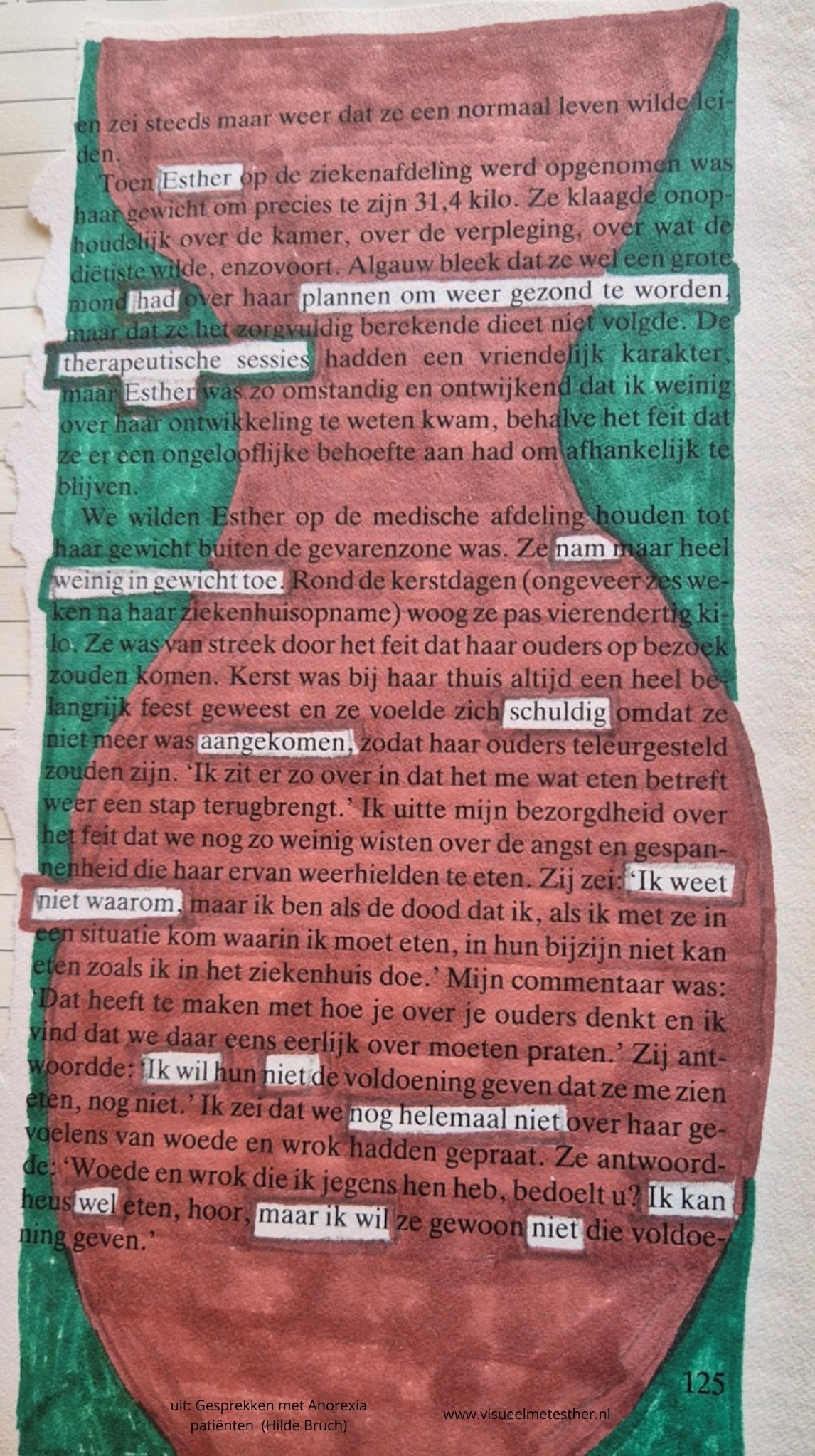 Stiftgedicht Ik wil niet over anorexia en de innerlijke strijd rond herstel